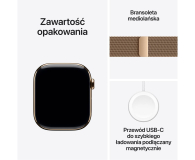 Apple Watch 10 42/Złoty Tytan/Złota Bransoleta  LTE - 1278215 - zdjęcie 9